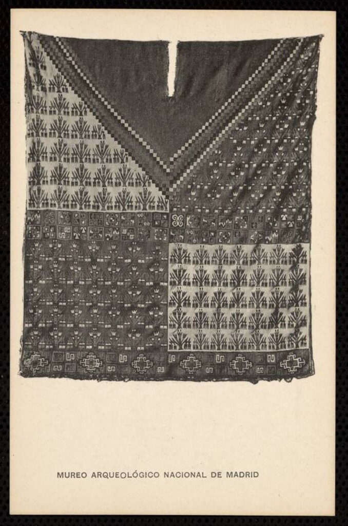 Miniatura de Museo Arqueológico Nacional de Madrid. Uncu o poncho.