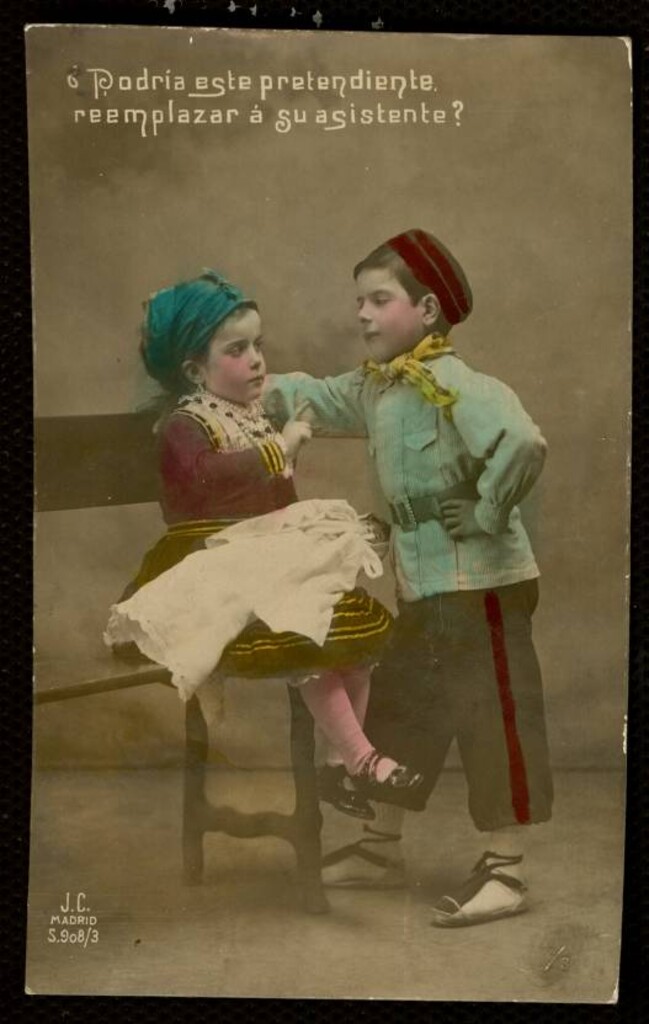 Miniatura de Postal dedicada al nieto de Ramón de Mesonero Romanos