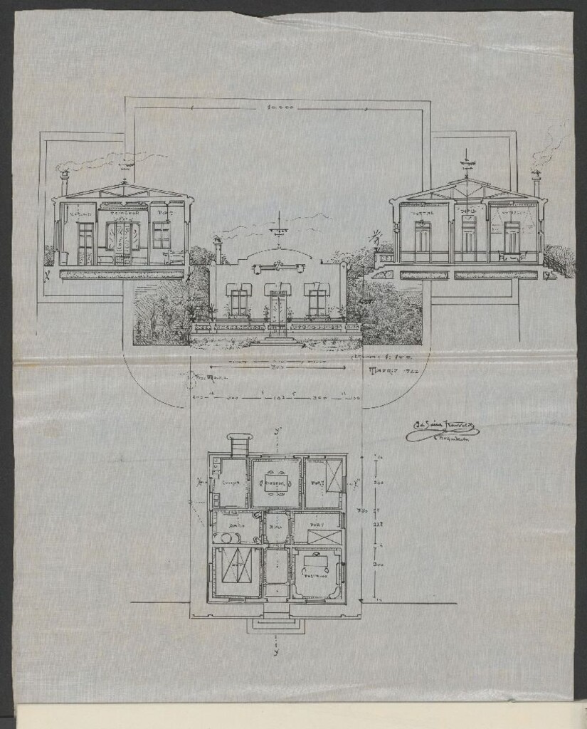 Miniatura de Solicitud de licencia por D. Bartolomé Sacristán para construir una casa de planta baja en la c/Hernández Iglesias