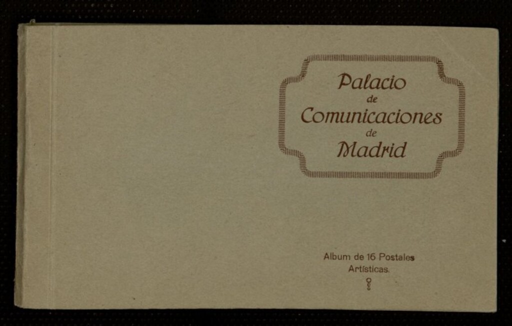 Miniatura de Palacio de Comunicaciones de Madrid. Álbum de 16 postales artísticas