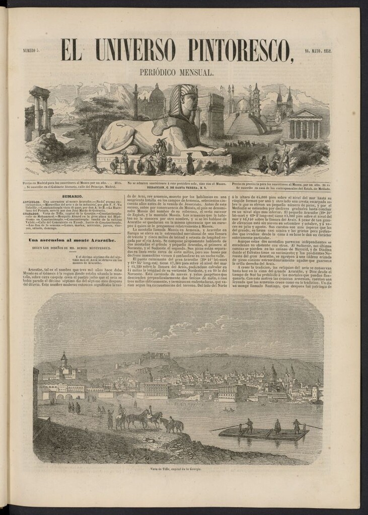 Miniatura de El Universo Pintoresco del 10 de mayo de 1852, nº 5