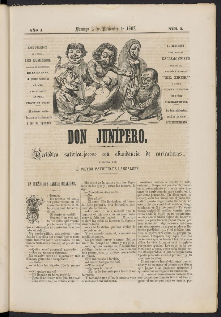 Miniatura de Don Junípero del 2 de noviembre de 1862, nº 5