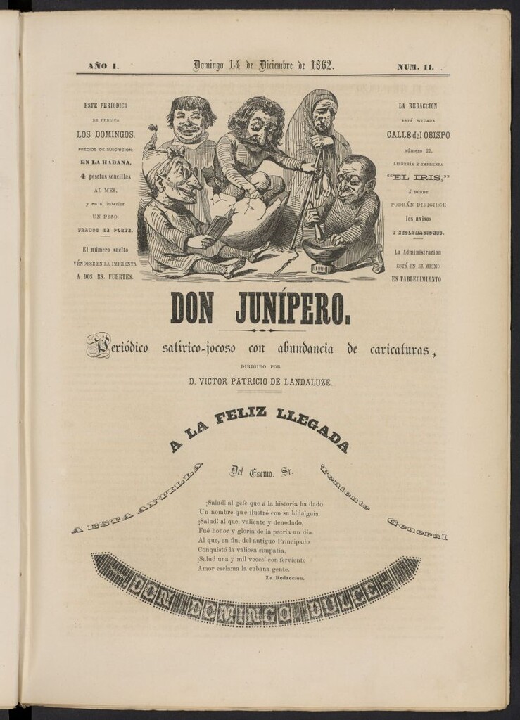 Miniatura de Don Junípero del 14 de diciembre de 1862, nº 11