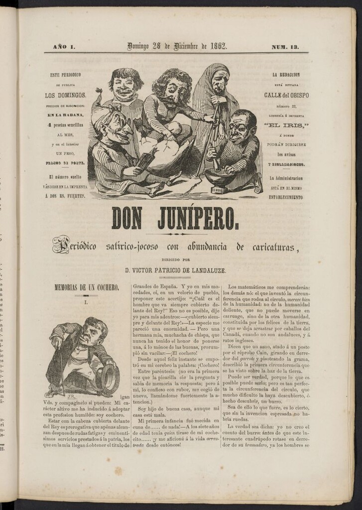 Miniatura de Don Junípero del 28 de diciembre de 1862, nº 13