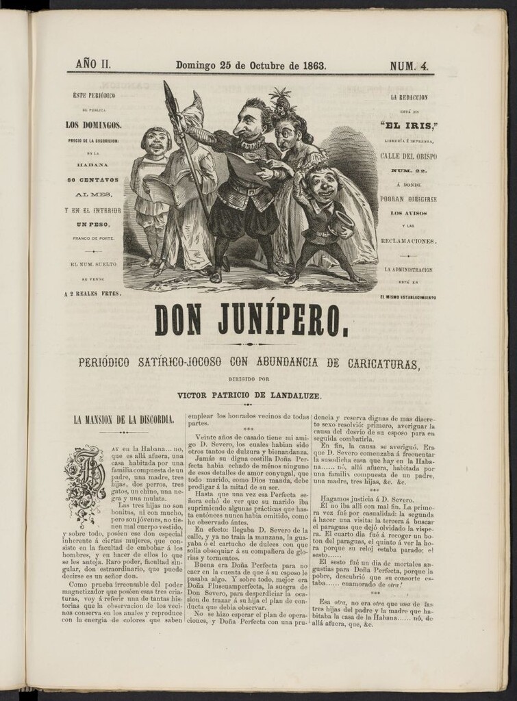 Miniatura de Don Junípero del 25 de octubre de 1863, nº 4