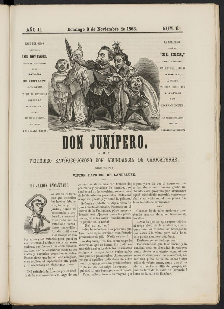 Miniatura de Don Junípero del 8 de noviembre de 1863, nº 6