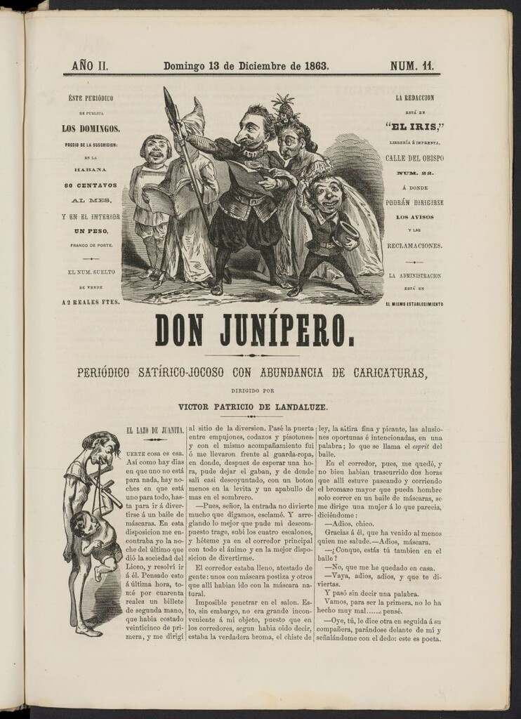 Miniatura de Don Junípero del 13 de diciembre de 1863, nº 11