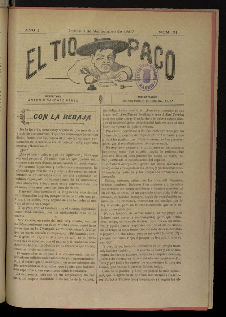 Miniatura de El tio Paco del 6 de septiembre de 1897