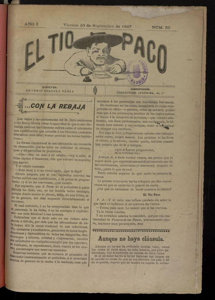Miniatura de El tio Paco del 10 de septiembre de 1897