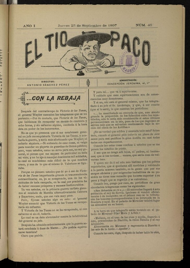 Miniatura de El tio Paco del 23 de septiembre de 1897