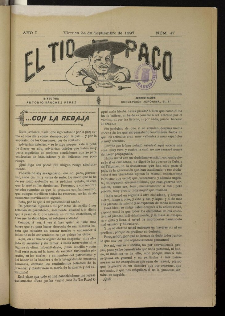 Miniatura de El tio Paco del 24 de septiembre de 1897