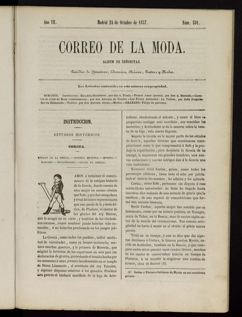 Miniatura de El Correo de la Moda: periódico del bello sexo del 24 de octubre de 1857