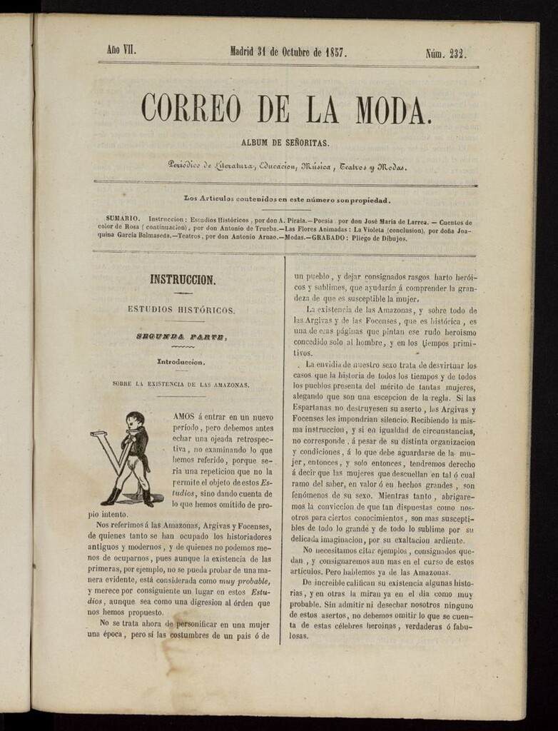 Miniatura de El Correo de la Moda: periódico del bello sexo del 31 de octubre de 1857
