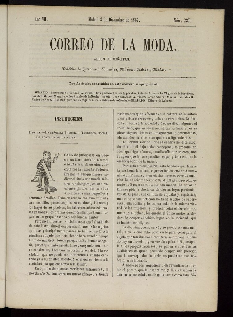 Miniatura de El Correo de la Moda: periódico del bello sexo del 8 de diciembre de 1857