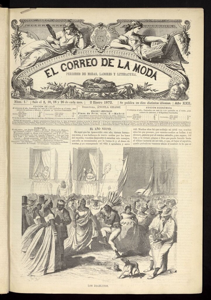 Miniatura de El Correo de la Moda: periódico del bello sexo del 2 de enero de 1872