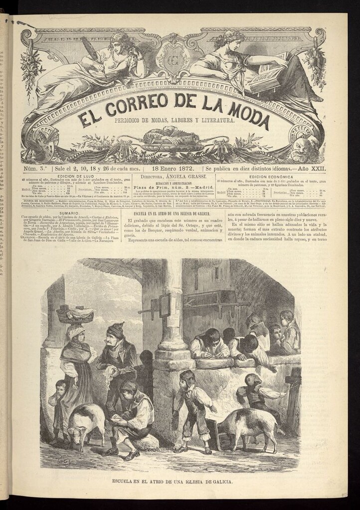 Miniatura de El Correo de la Moda: periódico del bello sexo del 18 de enero de 1872