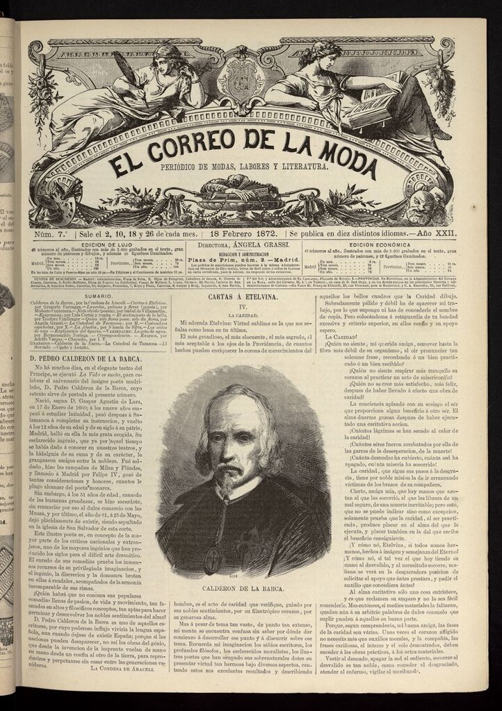 Miniatura de El Correo de la Moda: periódico del bello sexo del 18 de febrero de 1872