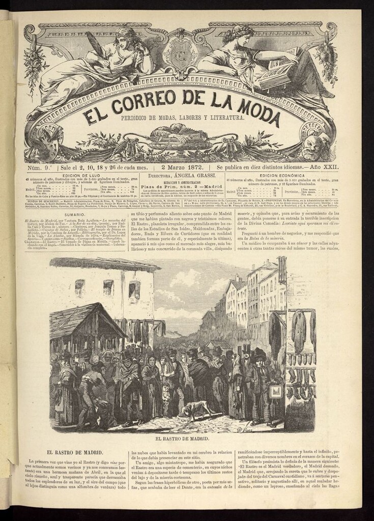 Miniatura de El Correo de la Moda: periódico del bello sexo del 2 de marzo de 1872