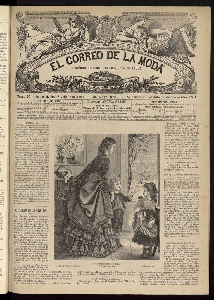 Miniatura de El Correo de la Moda: periódico del bello sexo del 26 de mayo de 1872