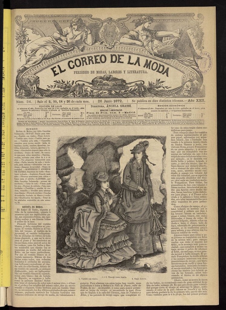 Miniatura de El Correo de la Moda: periódico del bello sexo del 26 de junio de 1872