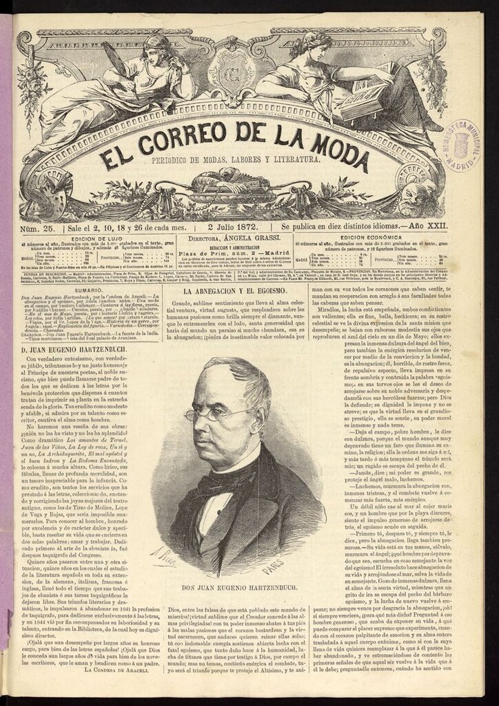 Miniatura de El Correo de la Moda: periódico del bello sexo del 2 de julio de 1872