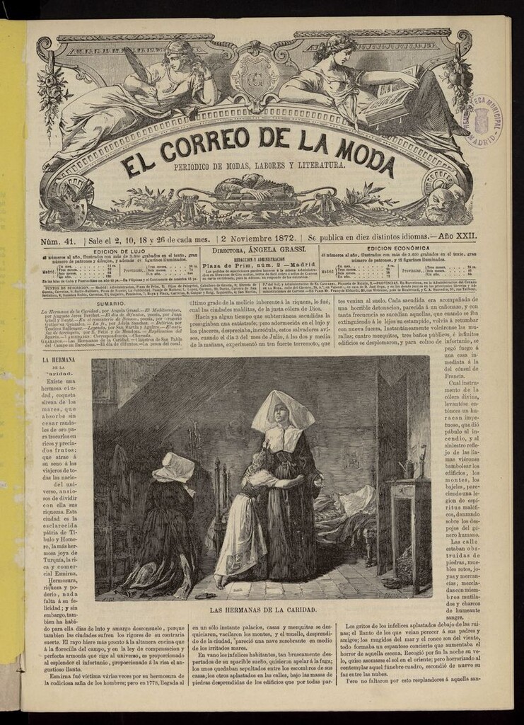 Miniatura de El Correo de la Moda: periódico del bello sexo del 2 de noviembre de 1872