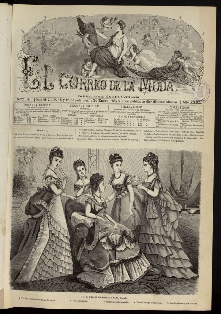 Miniatura de El Correo de la Moda: periódico del bello sexo del 26 de enero de 1873