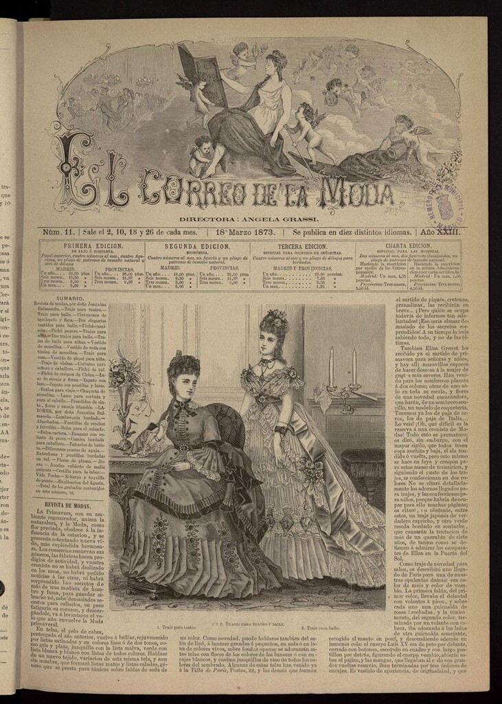 Miniatura de El Correo de la Moda: periódico del bello sexo del 18 de marzo de 1873