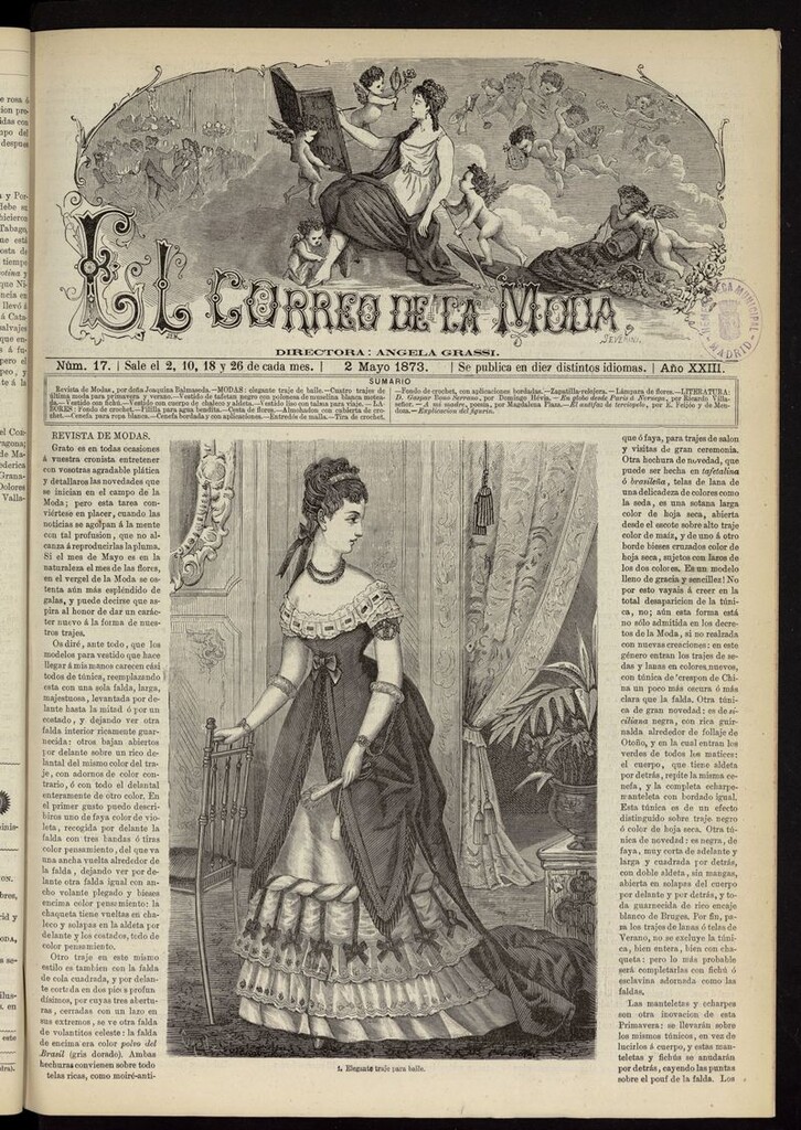 Miniatura de El Correo de la Moda: periódico del bello sexo del 2 de mayo de 1873