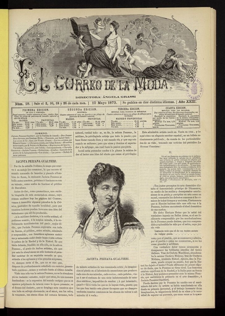 Miniatura de El Correo de la Moda: periódico del bello sexo del 10 de mayo de 1873