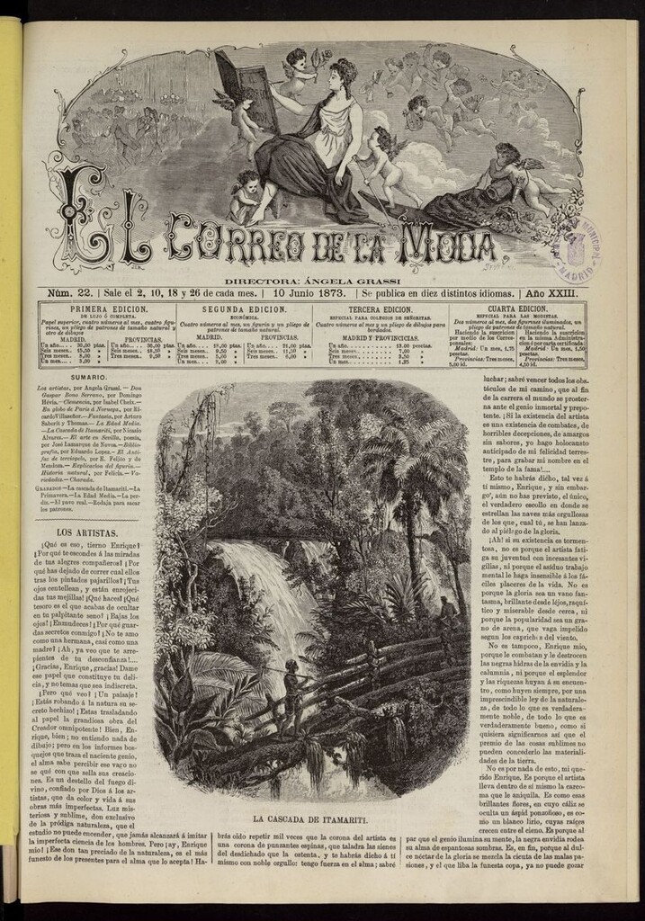 Miniatura de El Correo de la Moda: periódico del bello sexo del 10 de junio de 1873