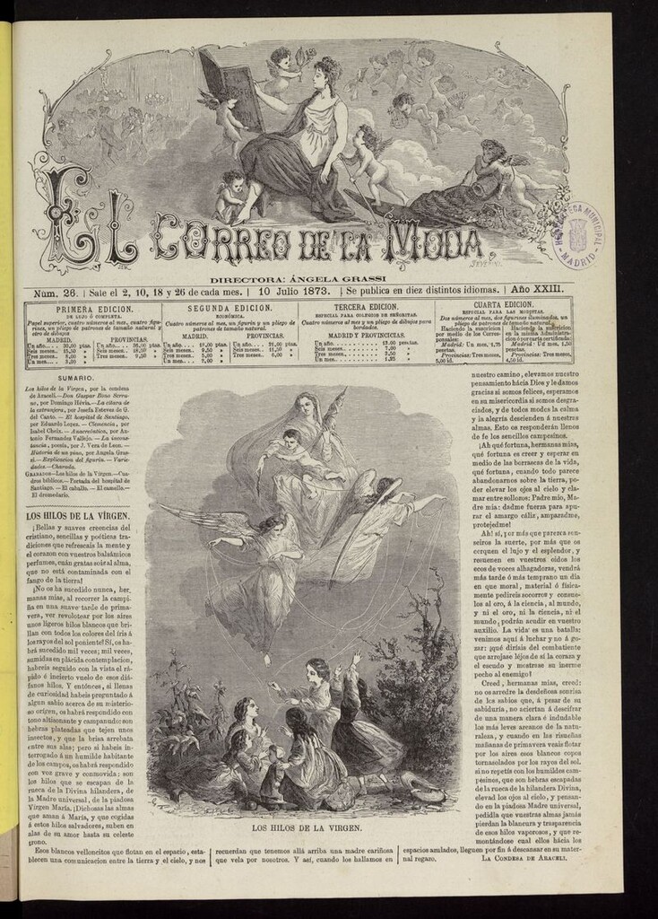 Miniatura de El Correo de la Moda: periódico del bello sexo del 10 de julio de 1873