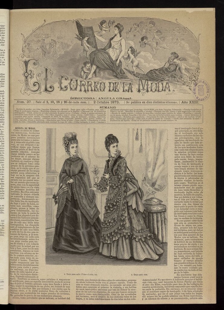 Miniatura de El Correo de la Moda: periódico del bello sexo del 2 de octubre de 1873