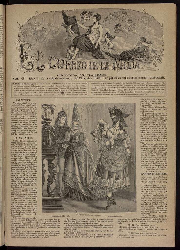 Miniatura de El Correo de la Moda: periódico del bello sexo del 26 de diciembre de 1873