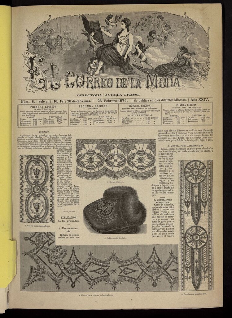 Miniatura de El Correo de la Moda: periódico del bello sexo del 26 de febrero de 1874