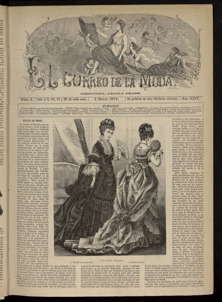 Miniatura de El Correo de la Moda: periódico del bello sexo del 2 de marzo de 1874