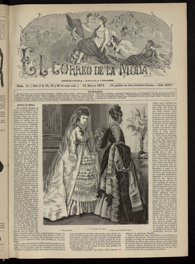 Miniatura de El Correo de la Moda: periódico del bello sexo del 18 de marzo de 1874