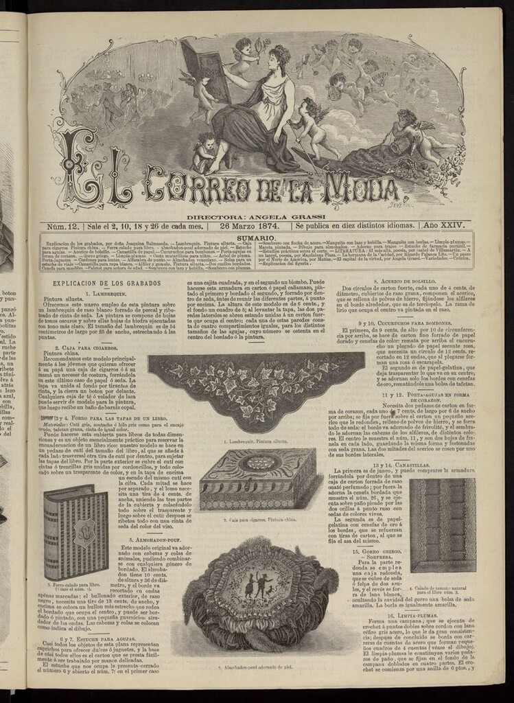 Miniatura de El Correo de la Moda: periódico del bello sexo del 26 de marzo de 1874