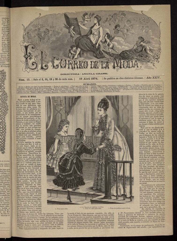 Miniatura de El Correo de la Moda: periódico del bello sexo del 18 de abril de 1874