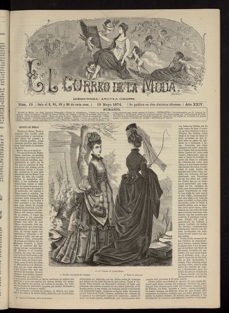 Miniatura de El Correo de la Moda: periódico del bello sexo del 18 de mayo de 1874