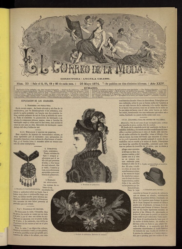 Miniatura de El Correo de la Moda: periódico del bello sexo del 26 de mayo de 1874
