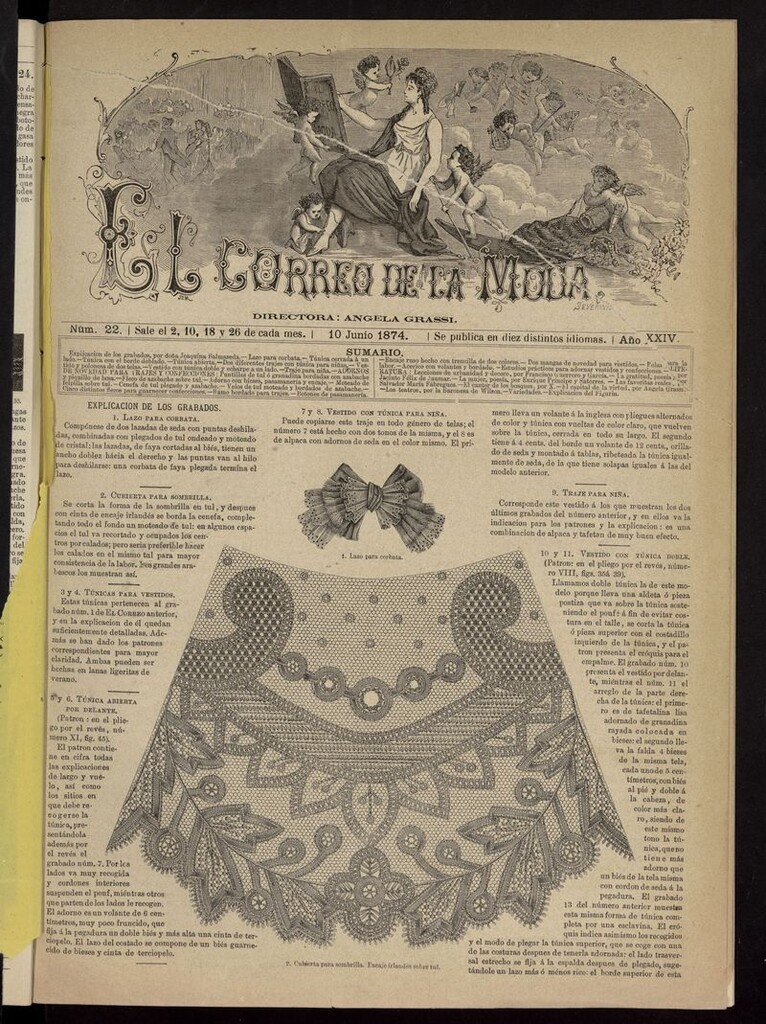 Miniatura de El Correo de la Moda: periódico del bello sexo del 10 de junio de 1874
