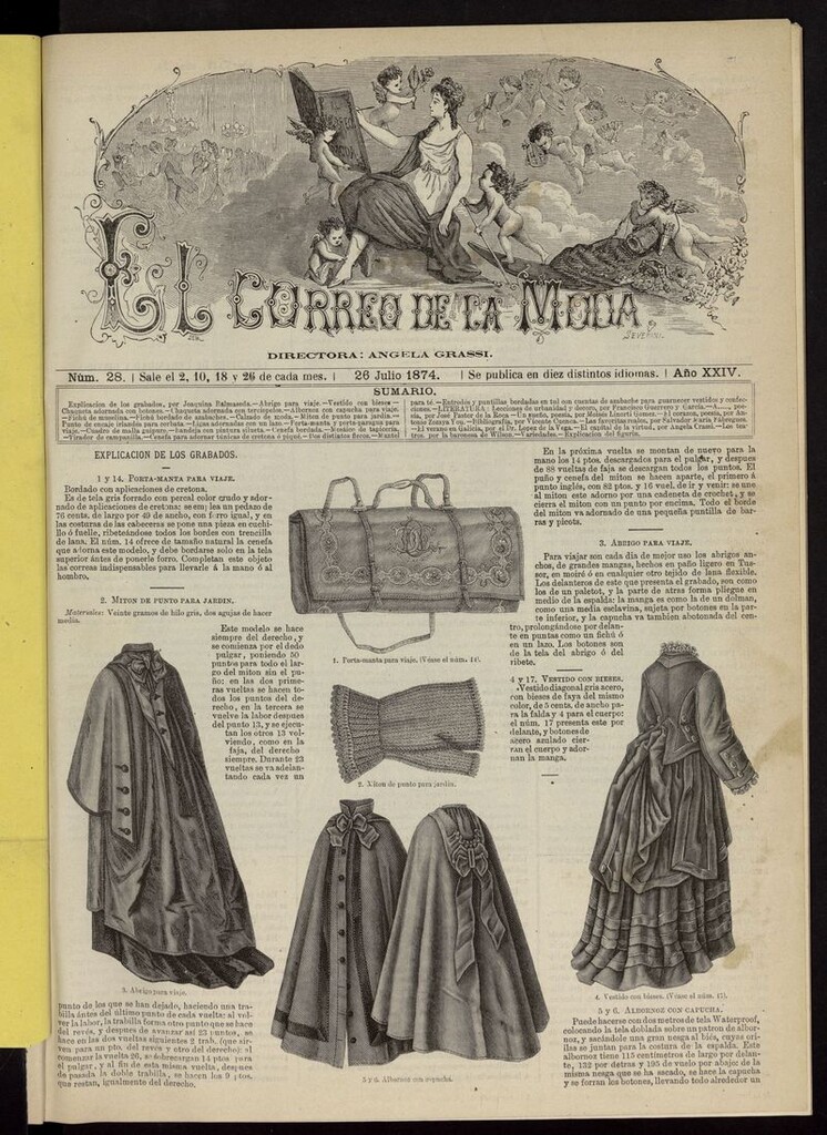 Miniatura de El Correo de la Moda: periódico del bello sexo del 26 de julio de 1874