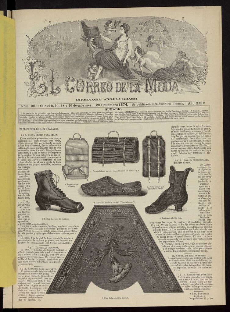 Miniatura de El Correo de la Moda: periódico del bello sexo del 26 de septiembre de 1874