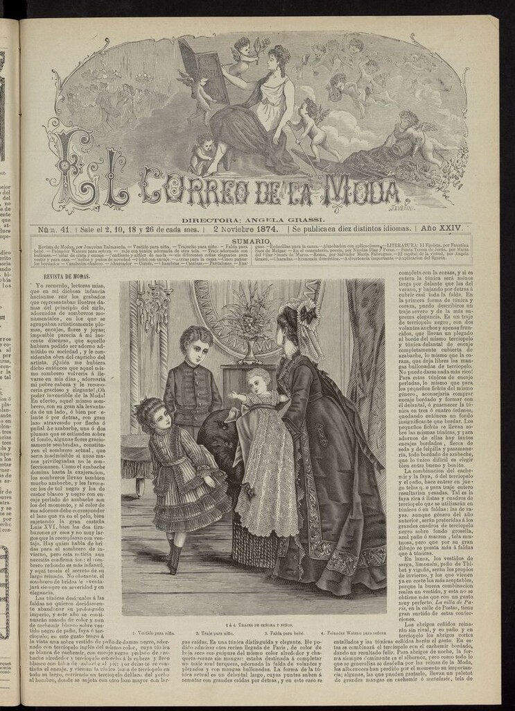 Miniatura de El Correo de la Moda: periódico del bello sexo el 2 de noviembre de 1874