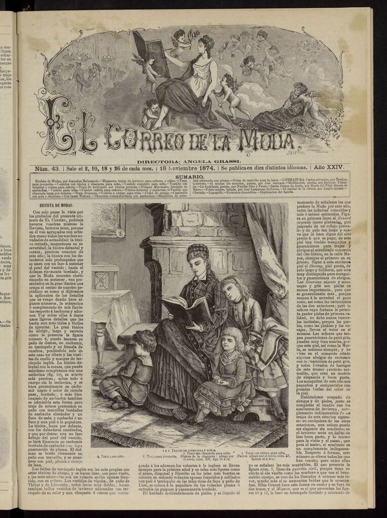 Miniatura de El Correo de la Moda: periódico del bello sexo del 18 de noviembre de 1874