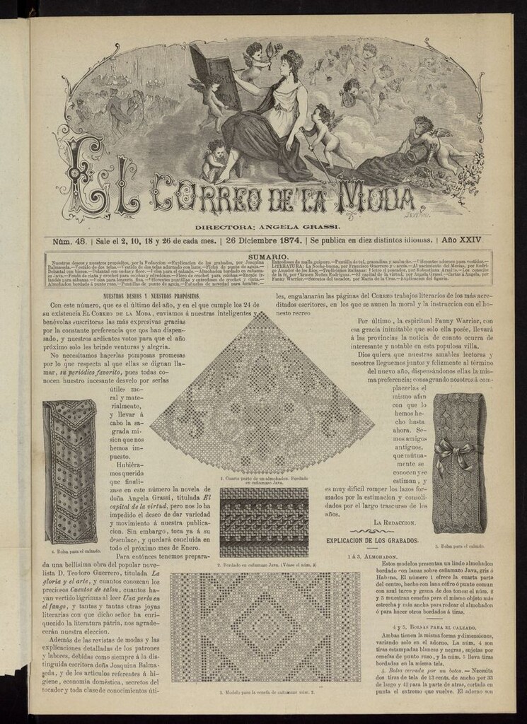 Miniatura de El Correo de la Moda: periódico del bello sexo del 26 de diciembre de 1874