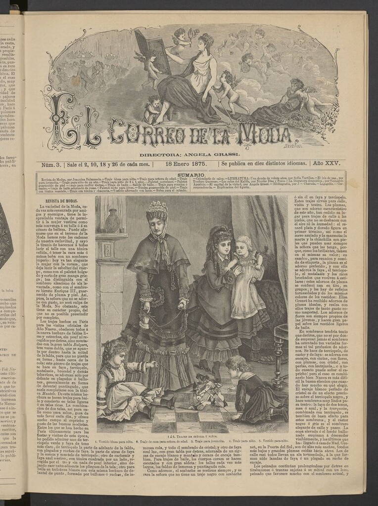 Miniatura de El Correo de la Moda: periódico del bello sexo del 18 de enero de 1875