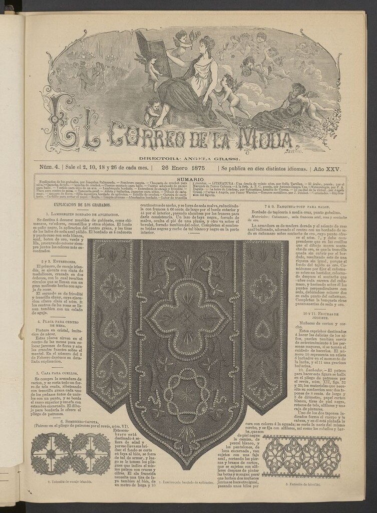 Miniatura de El Correo de la Moda: periódico del bello sexo del 26 de enero de 1875