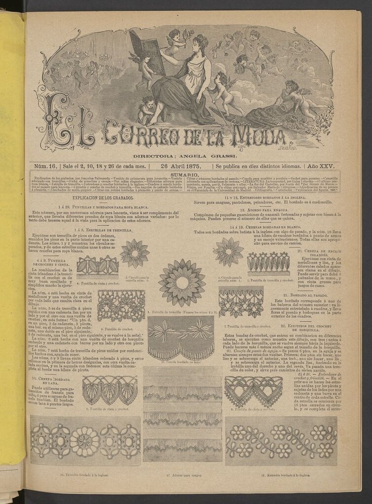 Miniatura de El Correo de la Moda: periódico del bello sexo del 26 de abril de 1875